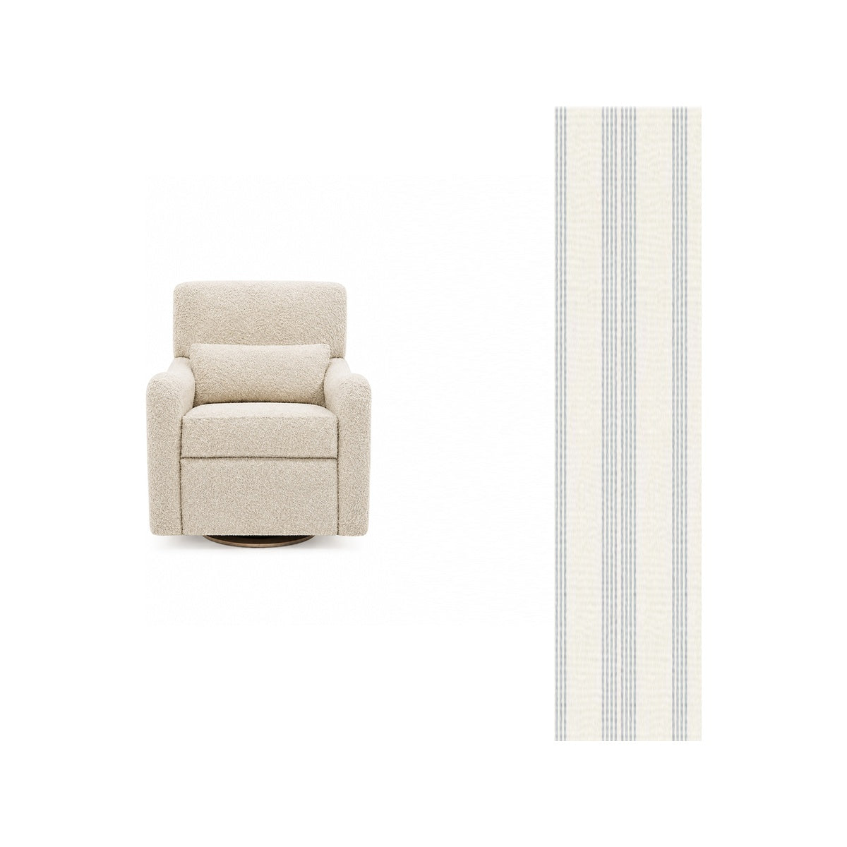 Teddy Power Gliding Swivel Nursery Recliner G737
