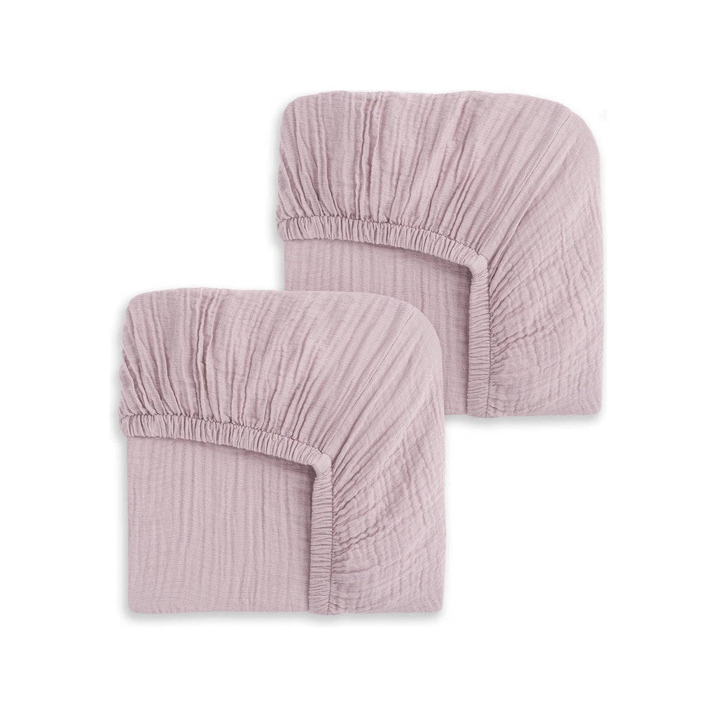 Fitted Crib Sheets 100% Organic Cotton Muslin 2 Pack G587