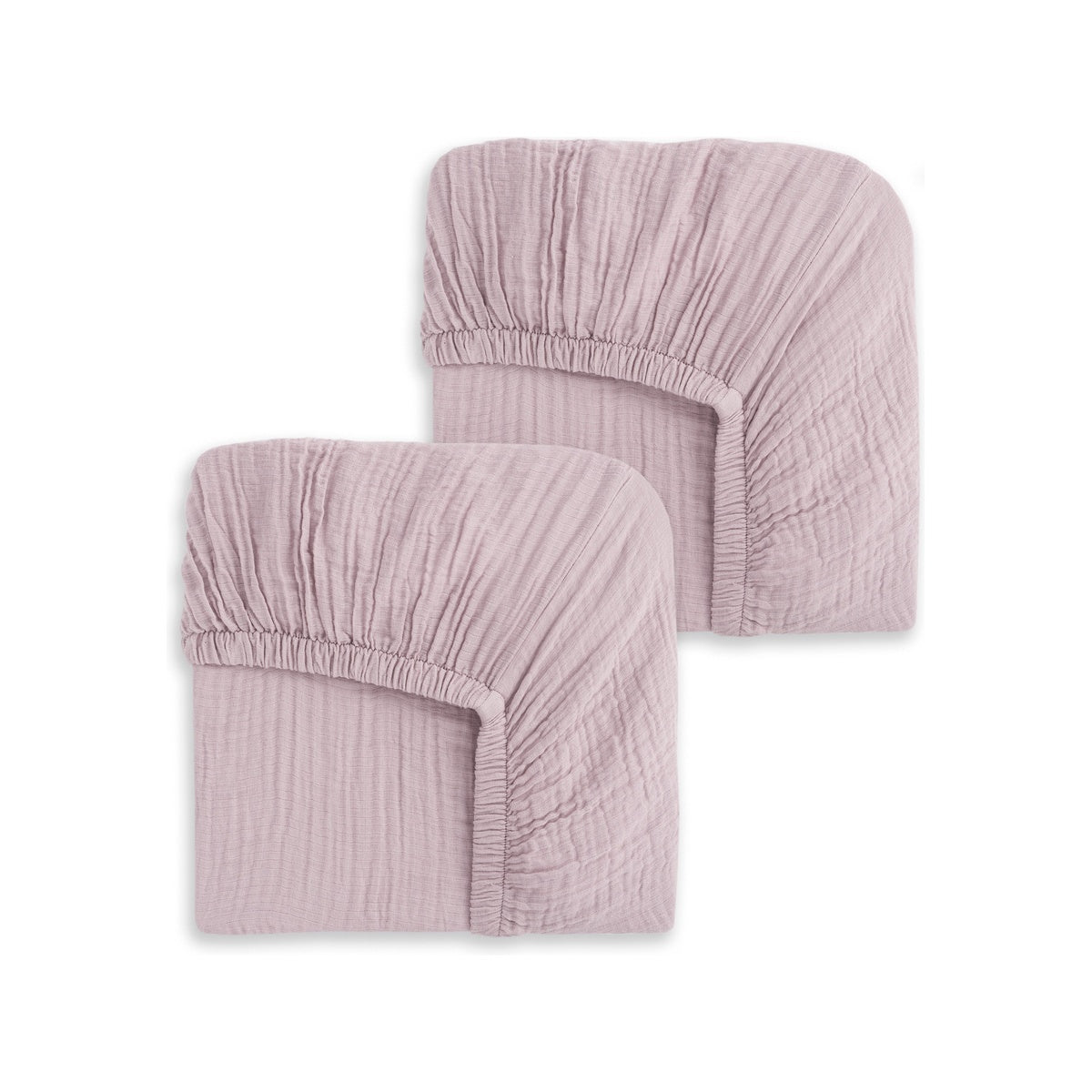 Fitted Crib Sheets 100% Organic Cotton Muslin 2 Pack G587