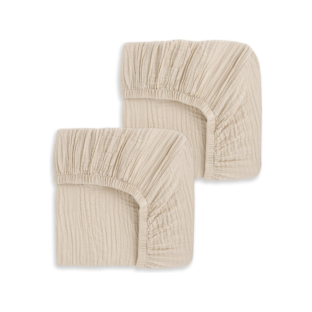 Fitted Crib Sheets 100% Organic Cotton Muslin 2 Pack G587
