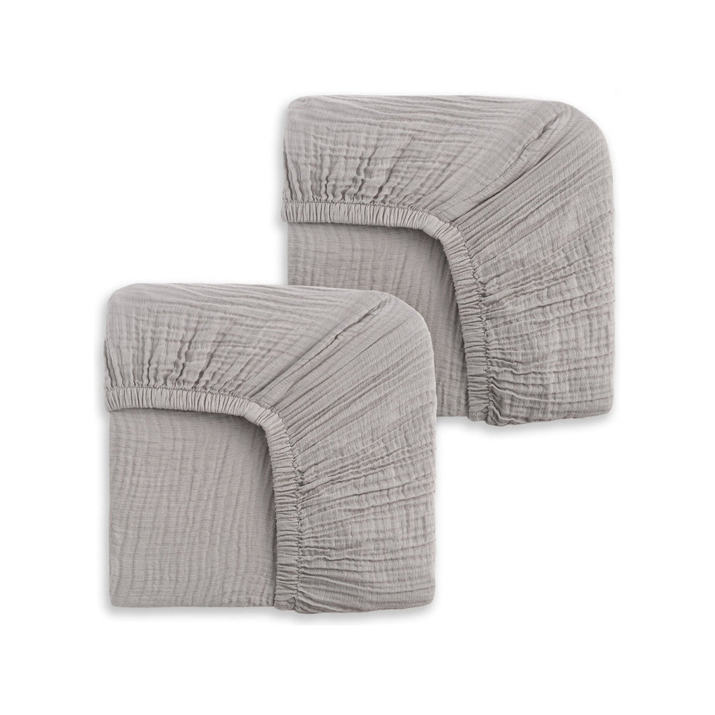 Fitted Crib Sheets 100% Organic Cotton Muslin 2 Pack G587