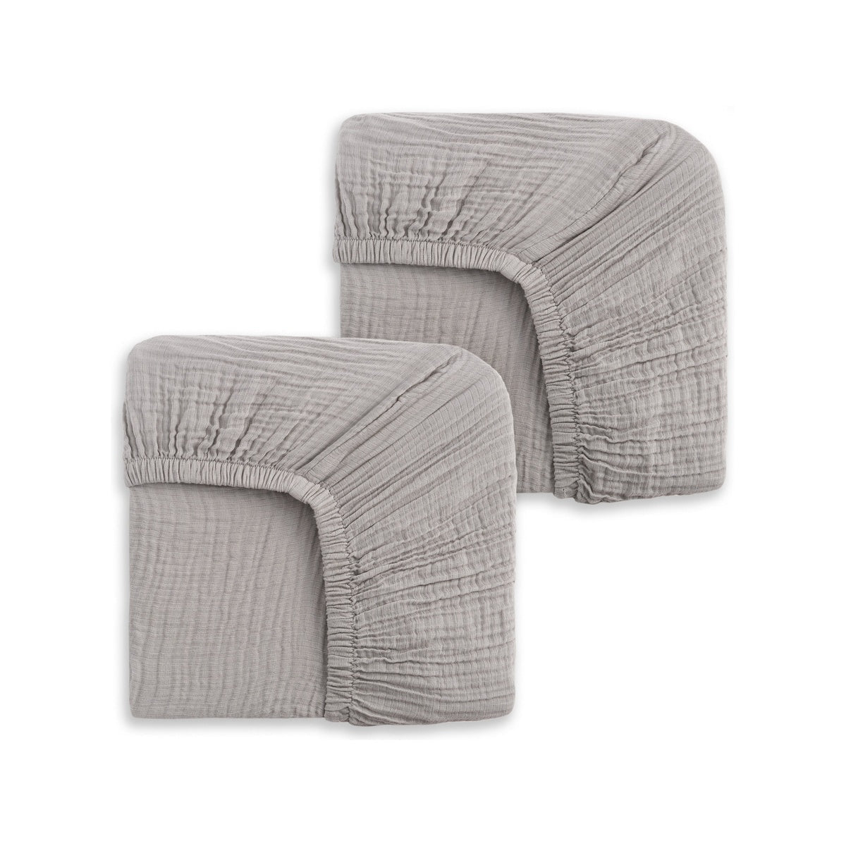 Fitted Crib Sheets 100% Organic Cotton Muslin 2 Pack G587