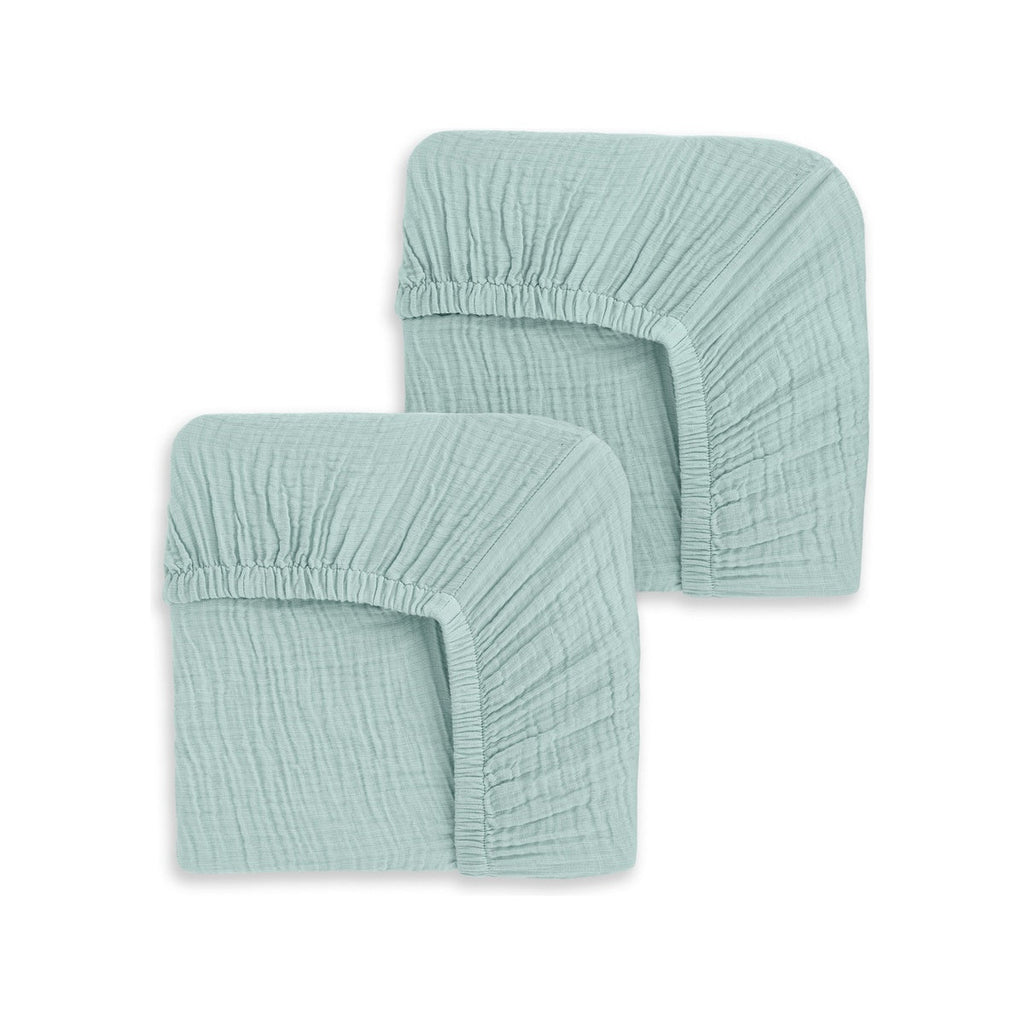 Fitted Crib Sheets 100% Organic Cotton Muslin 2 Pack G587