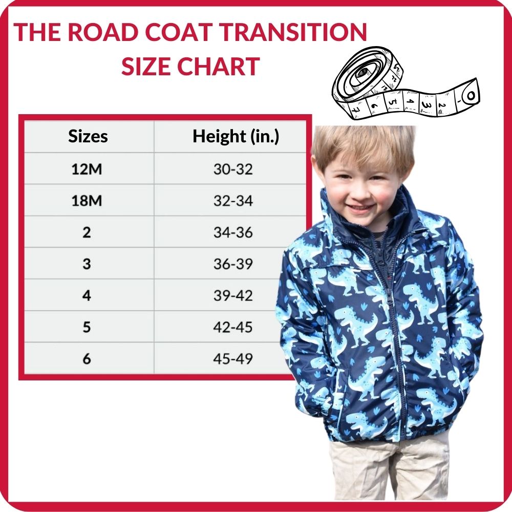 Car Seat Coat - Navy Raptor Print I82646