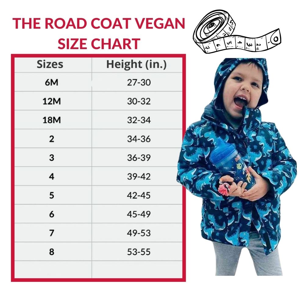 Car Seat Coat Vegan - Navy Raptor Print B393026