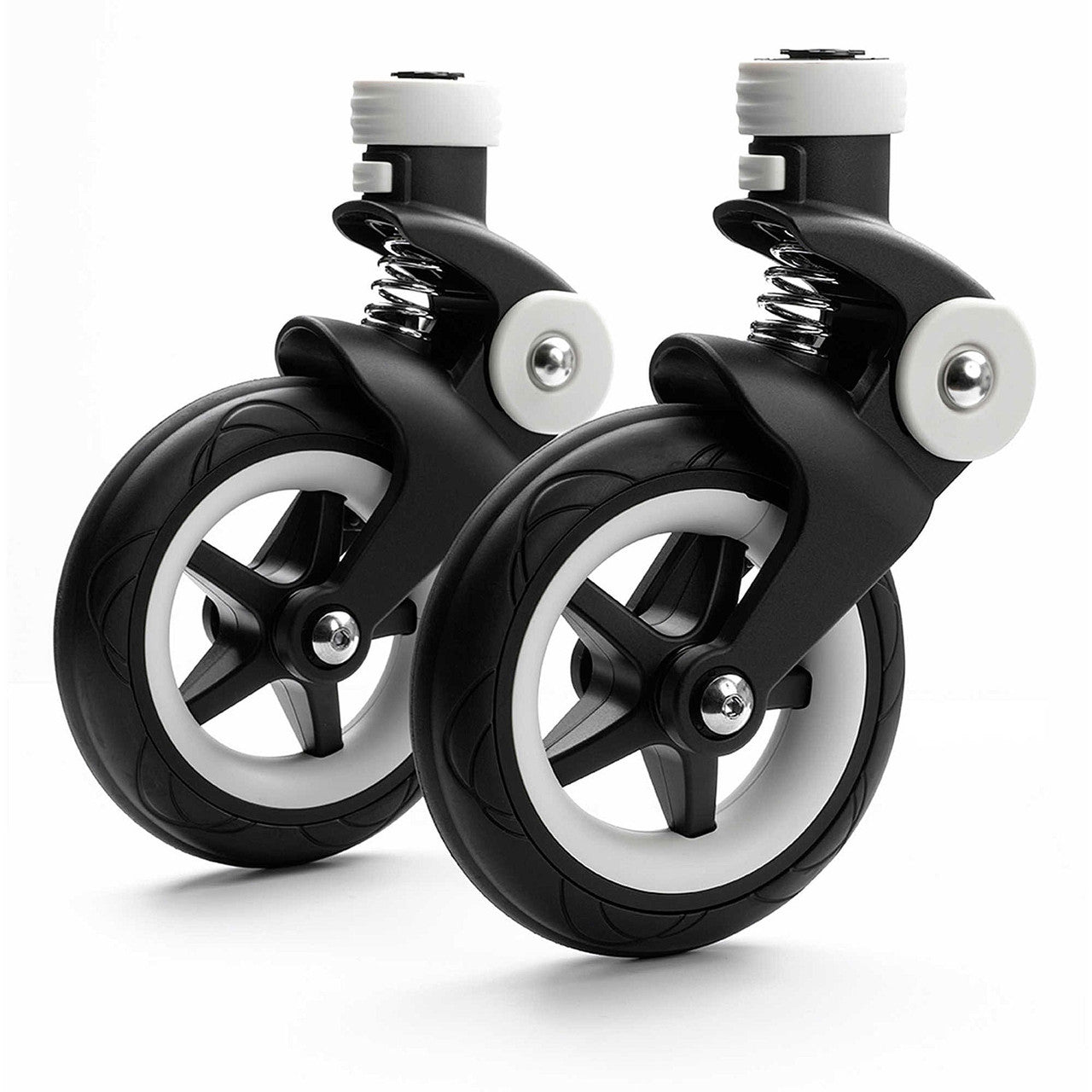 White Wheel Caps for Stroller J549880