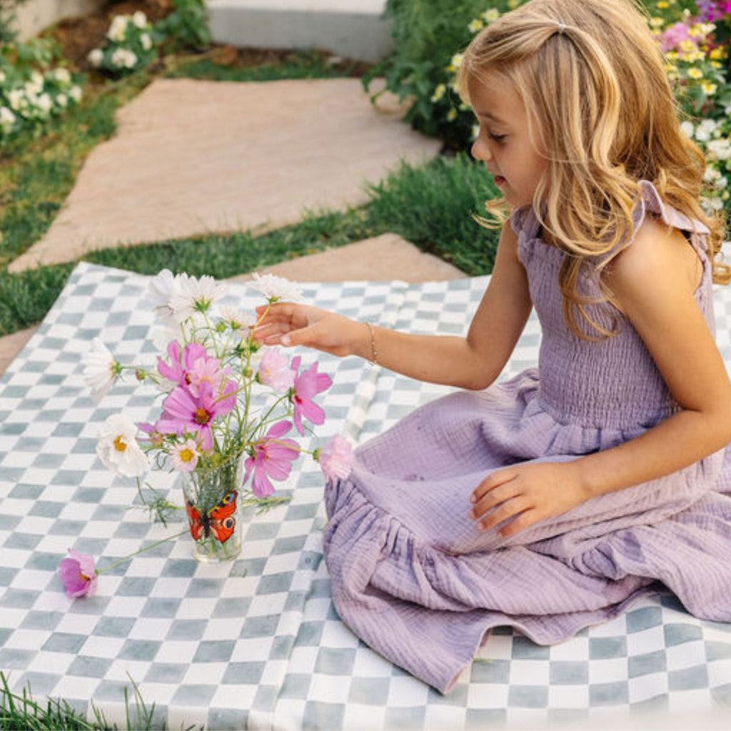 Checker Matcha Vegan Leather Mat C40001