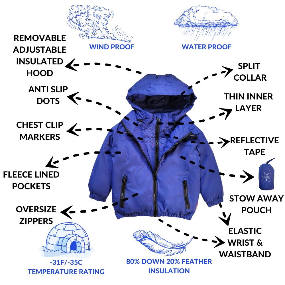 Car Seat Coat - Royal Blue K18634
