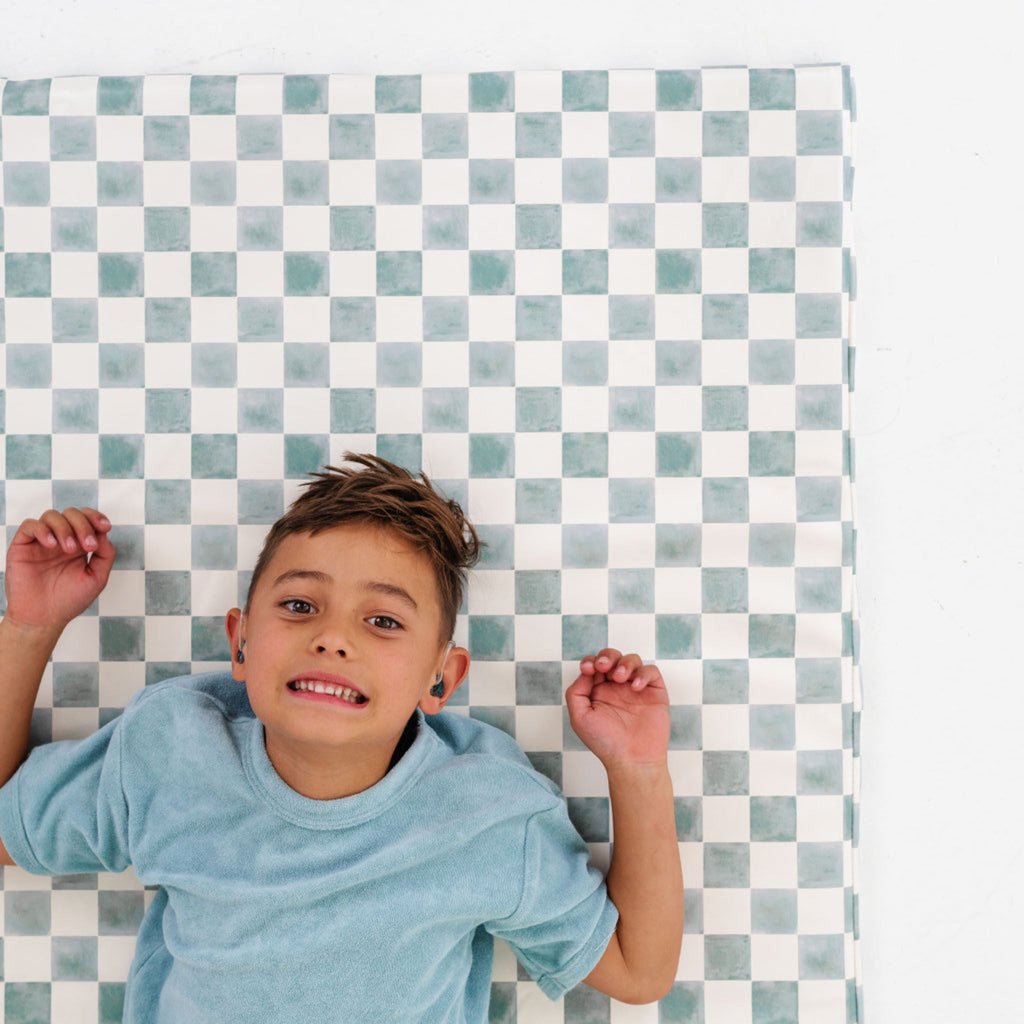 Checker Matcha Vegan Leather Mat C40001