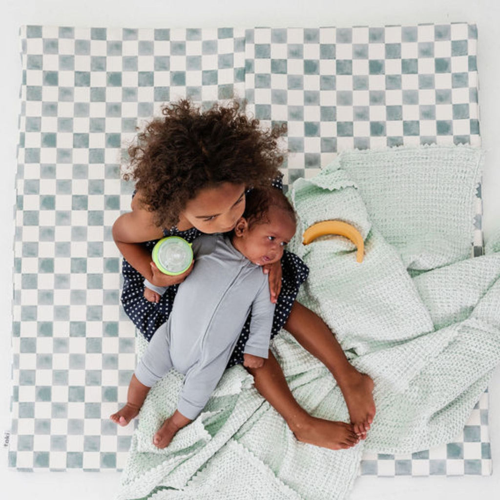 Checker Matcha Vegan Leather Mat C40001