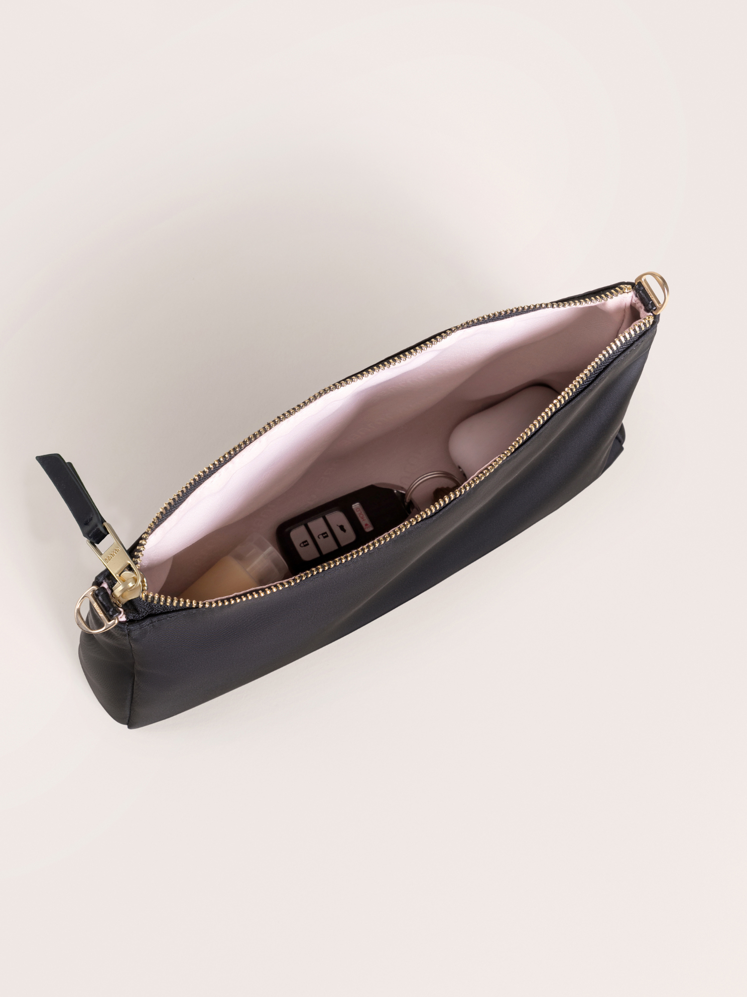 3-Piece Pouch Clutch Purse Set - Black V564