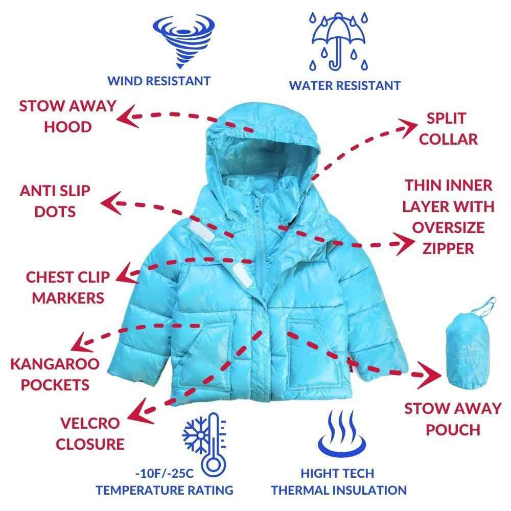 Car Seat Coat - Aqua E5459