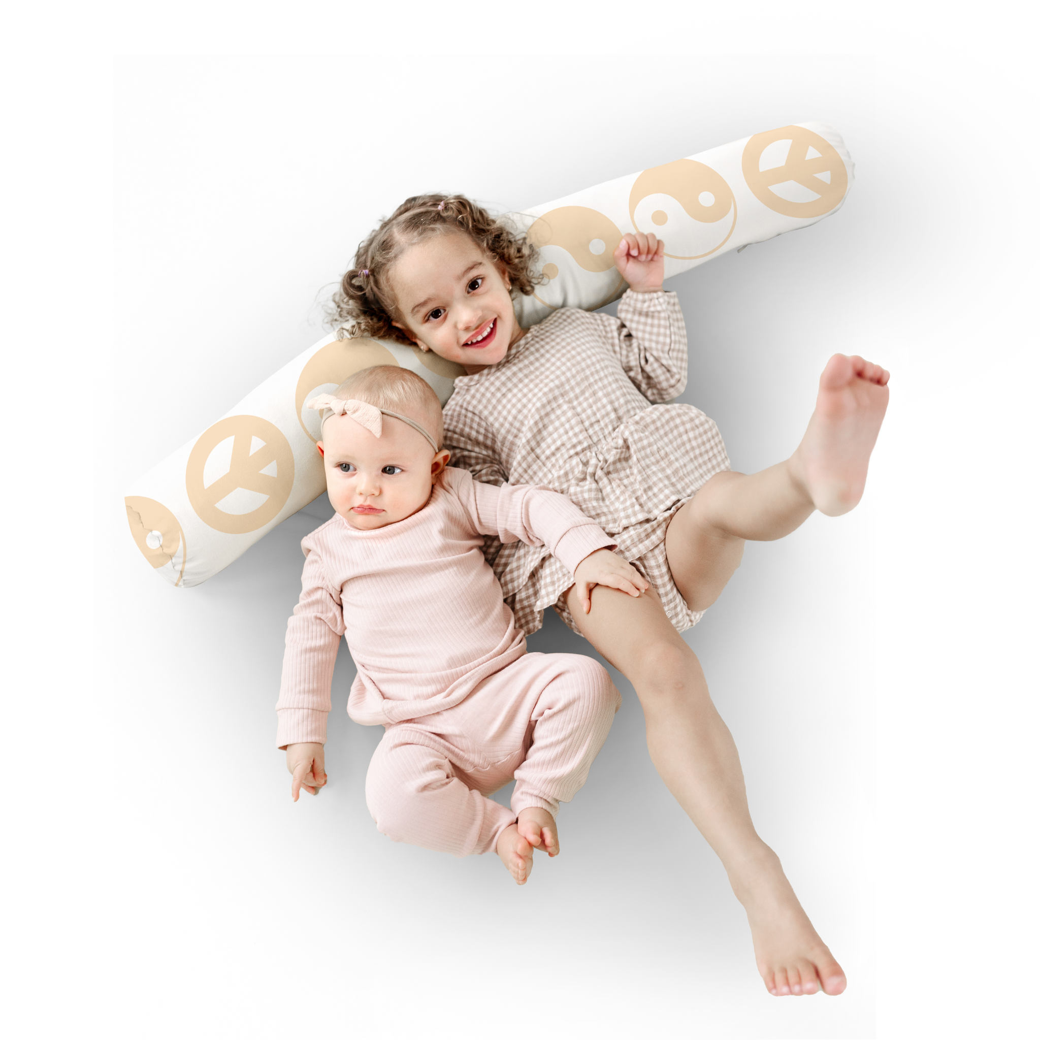 White Yin Yang Support Pillow J8841