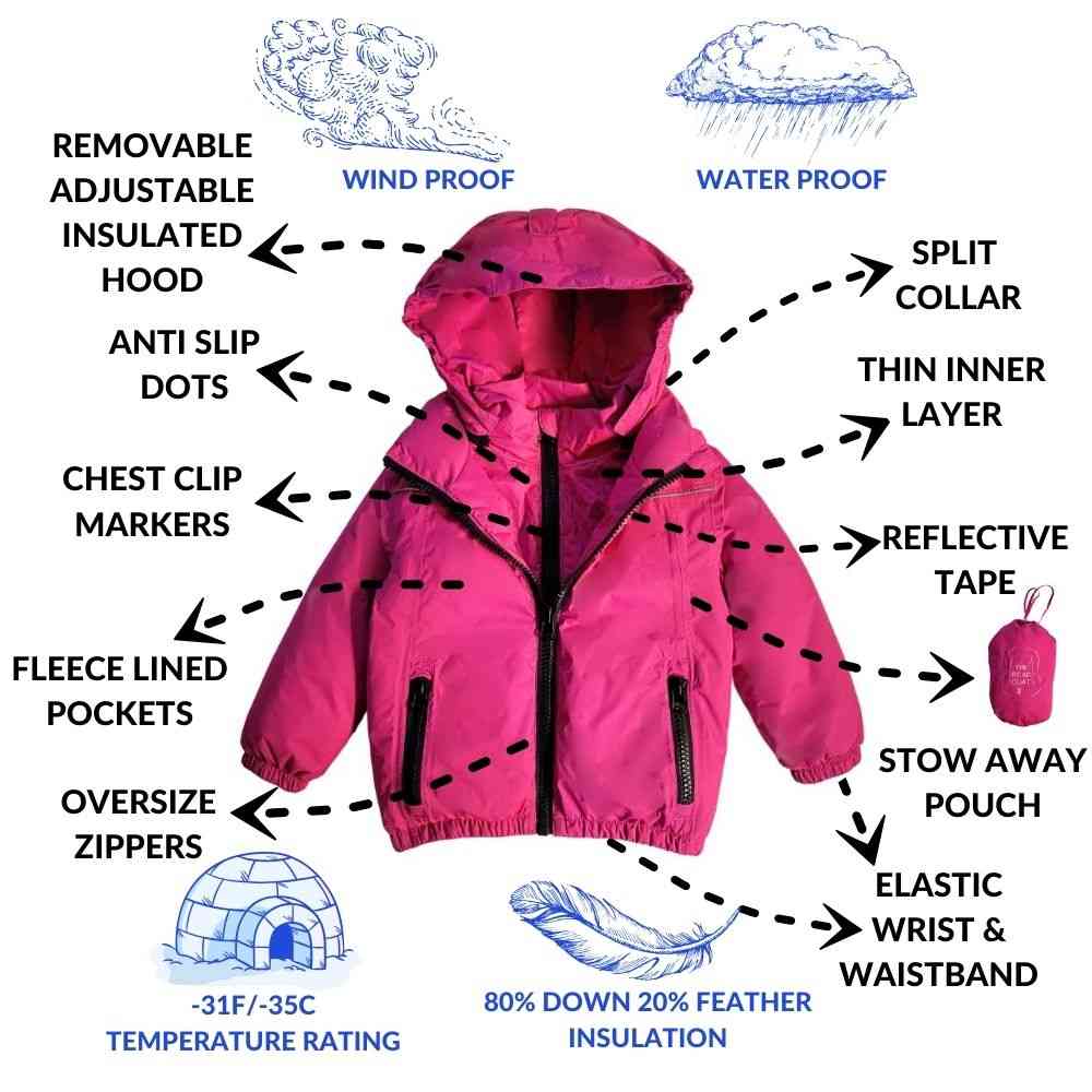 Car Seat Coat - Fuchsia I808