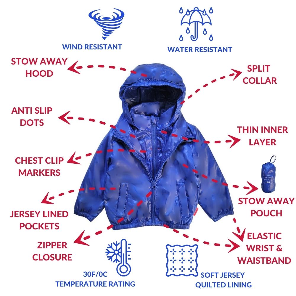Car Seat Coat - Royal Blue Y8133