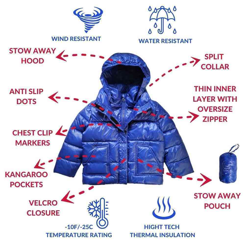 Car Seat Coat - Royal Blue C2983