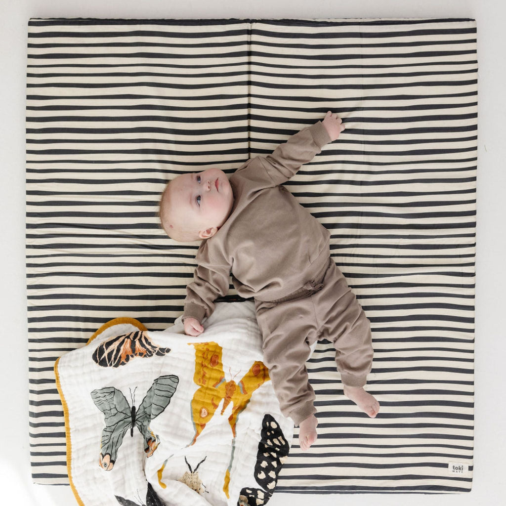 Organic Cotton Striped Kids Mat V185