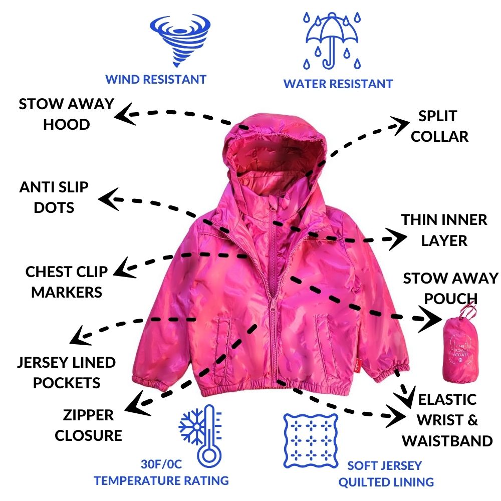 Car Seat Coat - Fuchsia Y4136