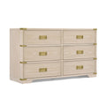 6 Drawer Dresser - Whitewashed Ash G875985