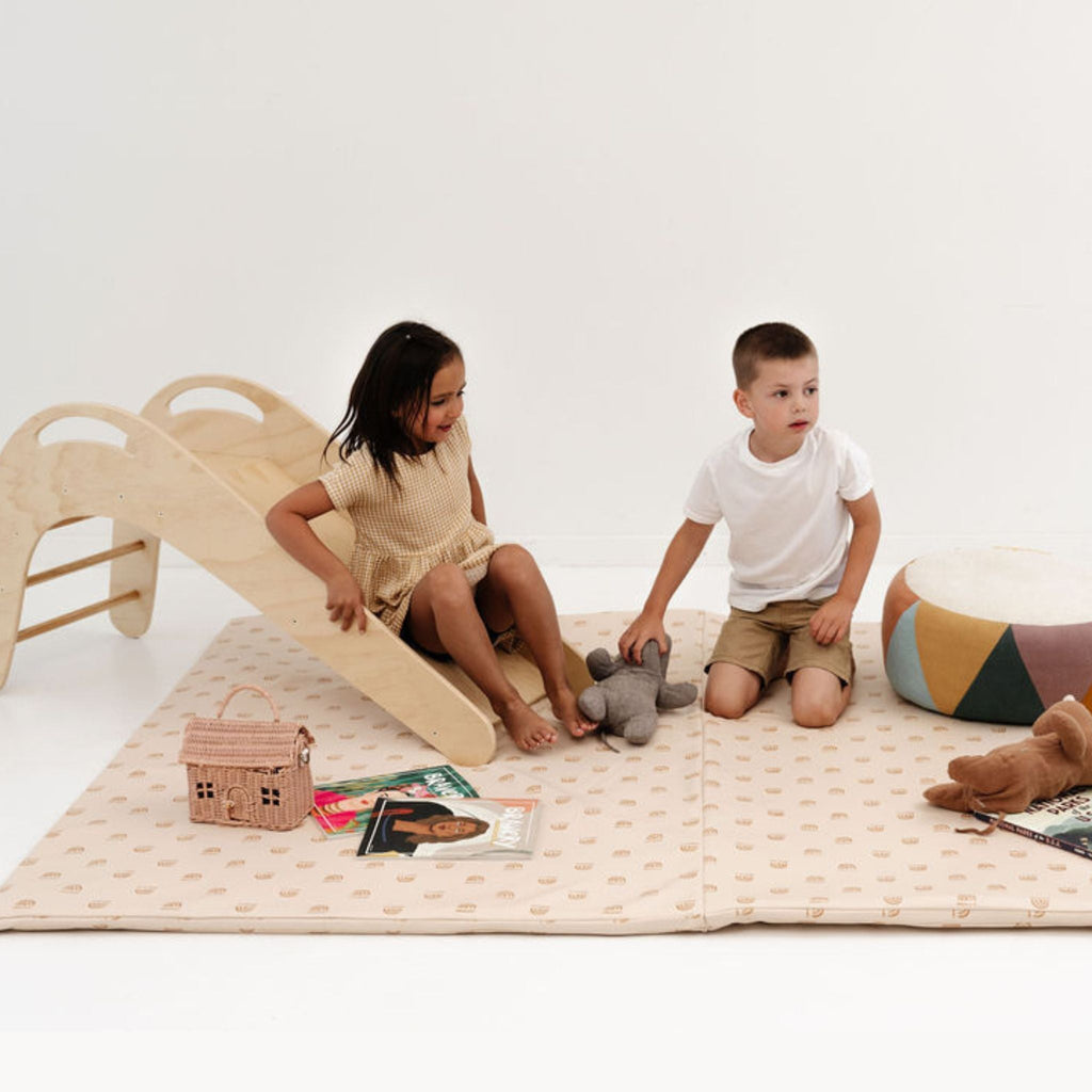 Rainbow Cream Vegan Leather Mat J803393