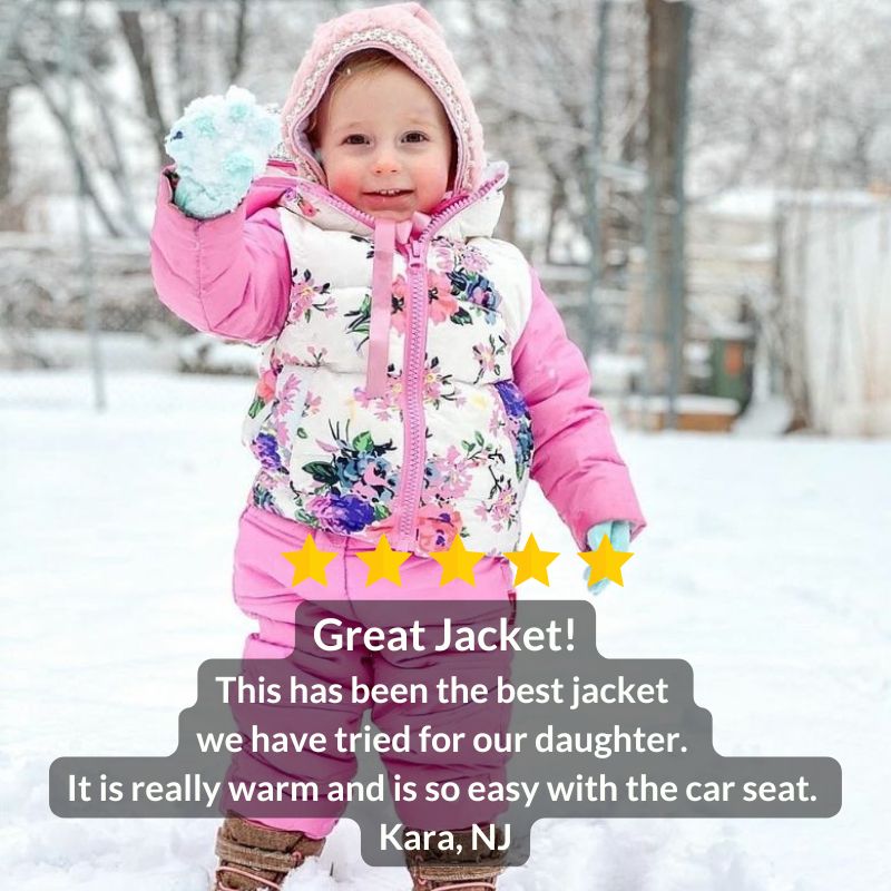 Floral Print Down Car Seat Coat Y69169