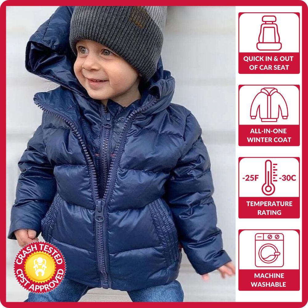 Car Seat Coat Down - Navy A758413