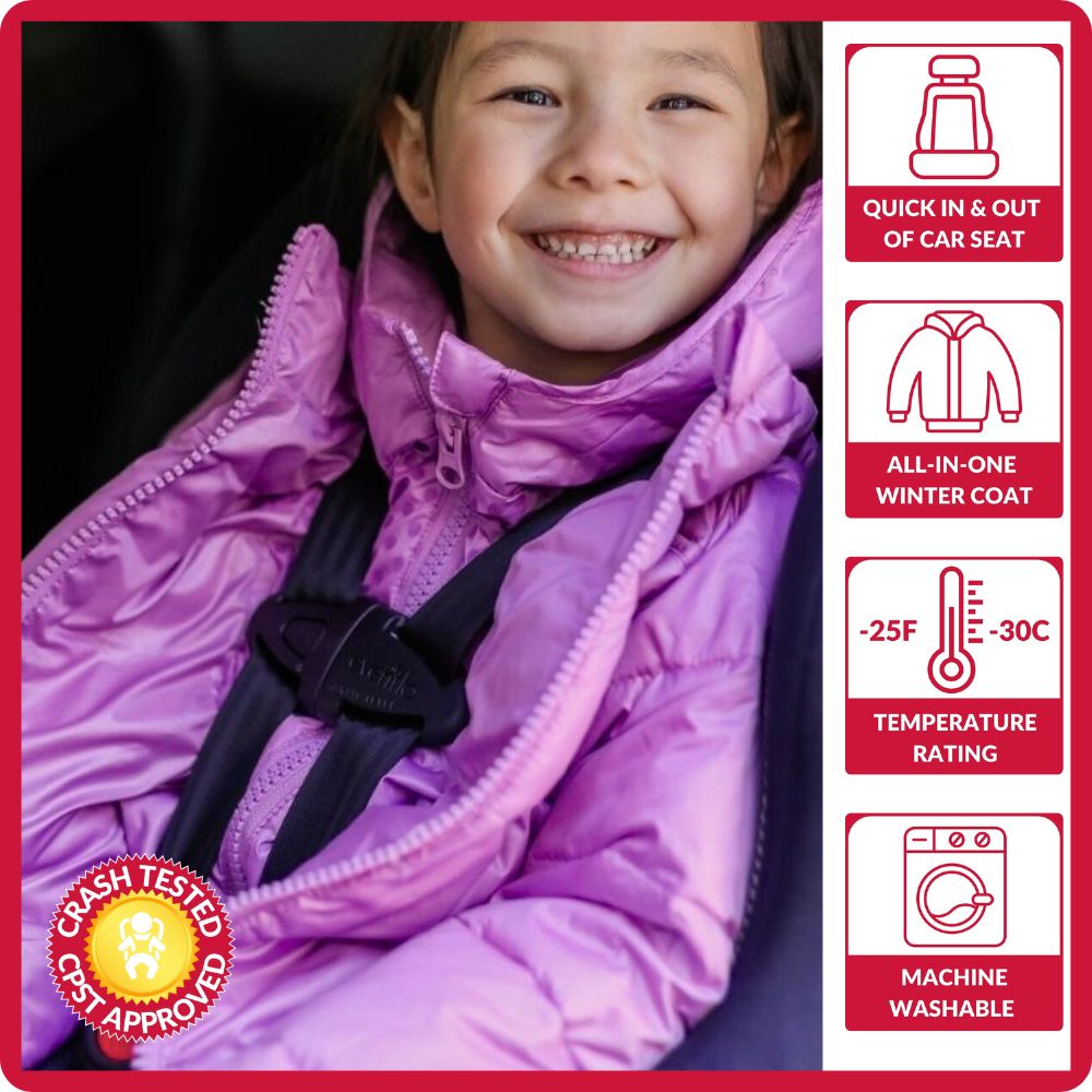 Car Seat Coat Down - Lilac Y2311