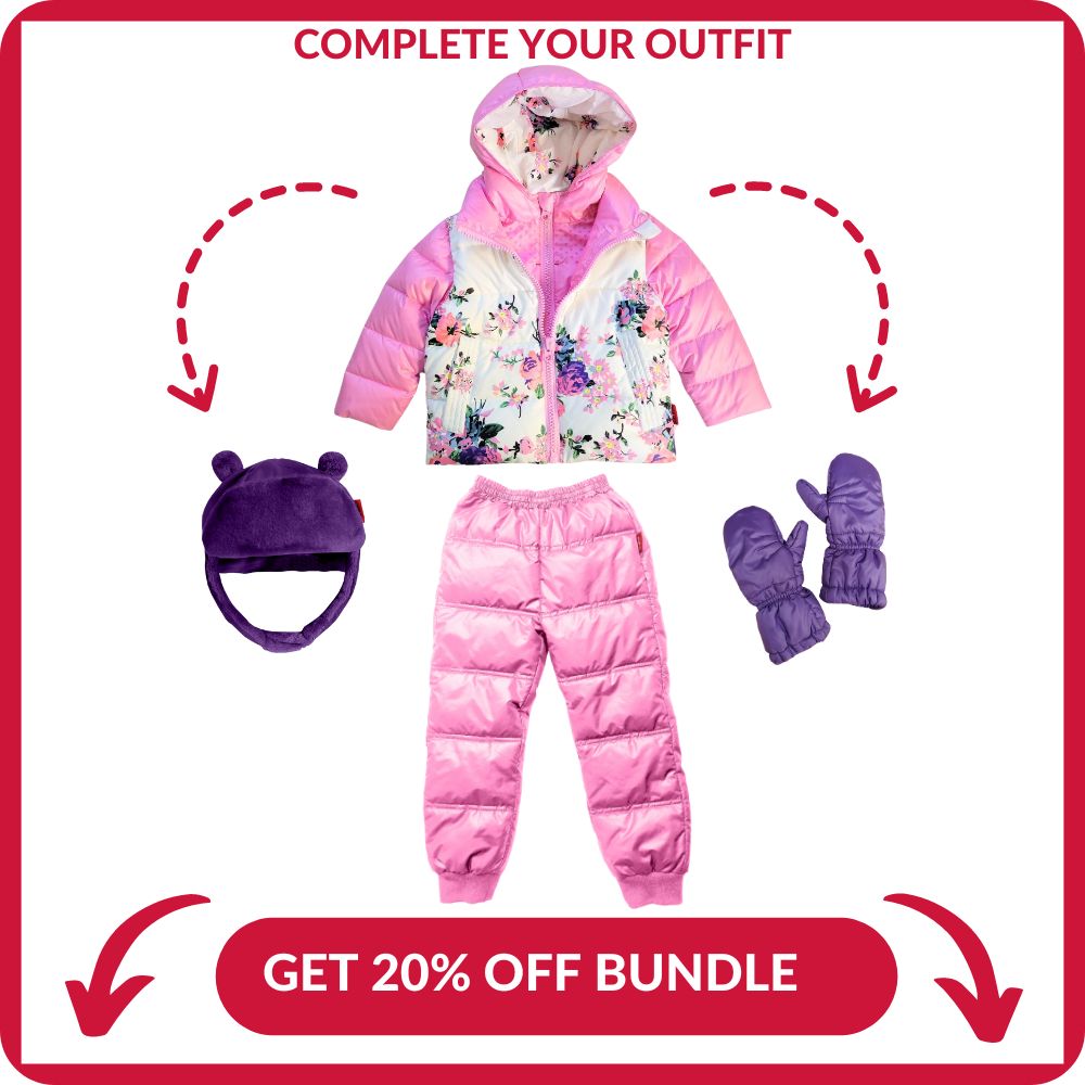 Floral Print Down Car Seat Coat Y69169