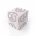 Kids Cream Peace Sign Play Cube G2166