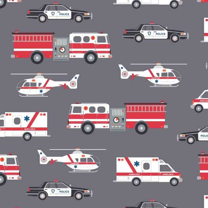 Rescue Print Down Car Seat Coat G292
