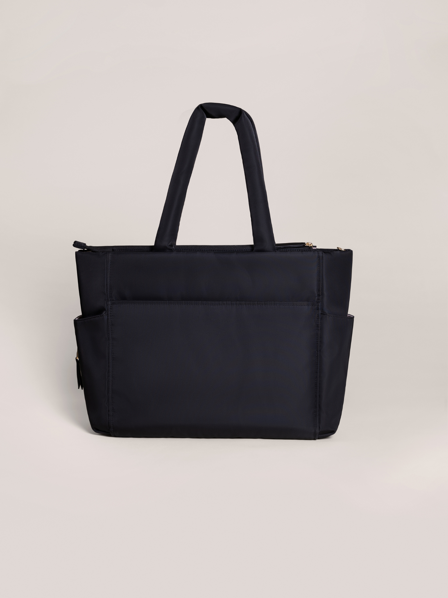 Utility-Strap Tote Diaper Bag - Black R1155