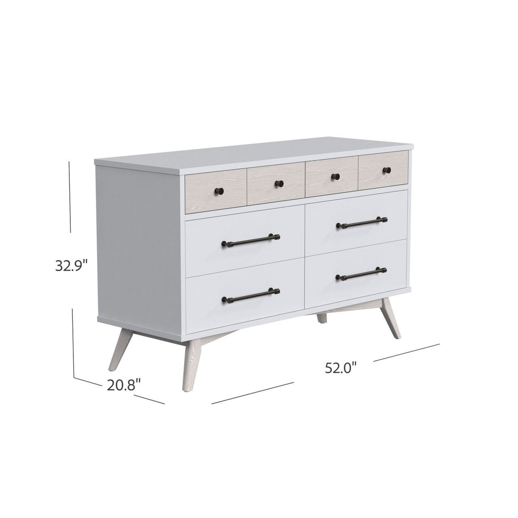 Ash Linen 6 Drawer Dresser G8373