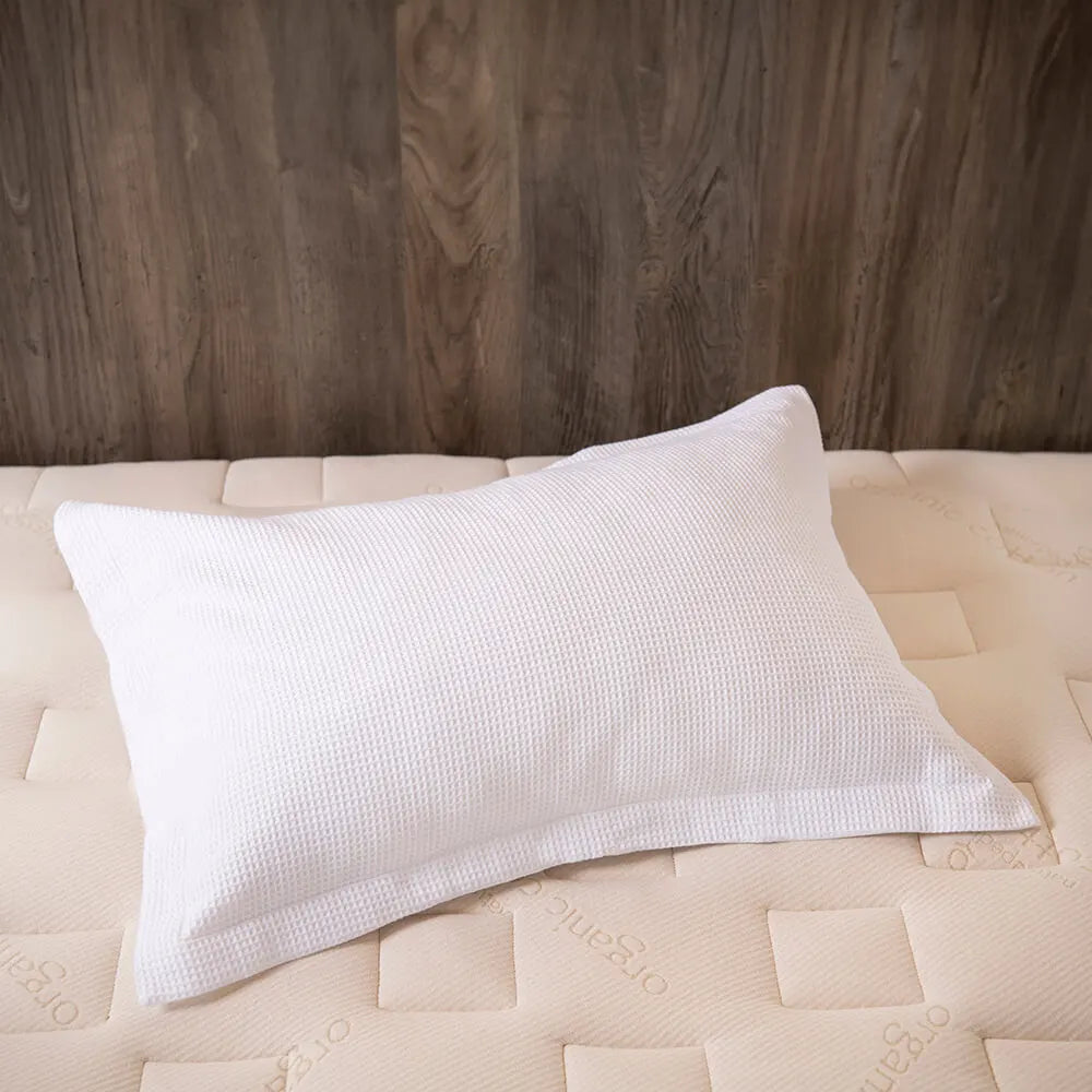 Organic Cotton Waffle Duvet Cover & Sham Set K930042