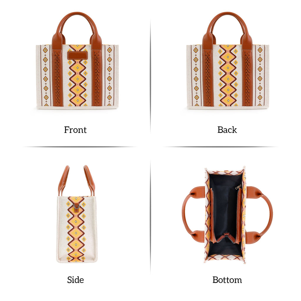 Ounamei Aztec Crossbody Tote Bag