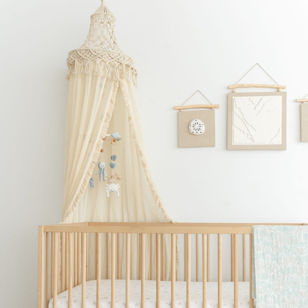 Macrame Boho Bed Canopy I238