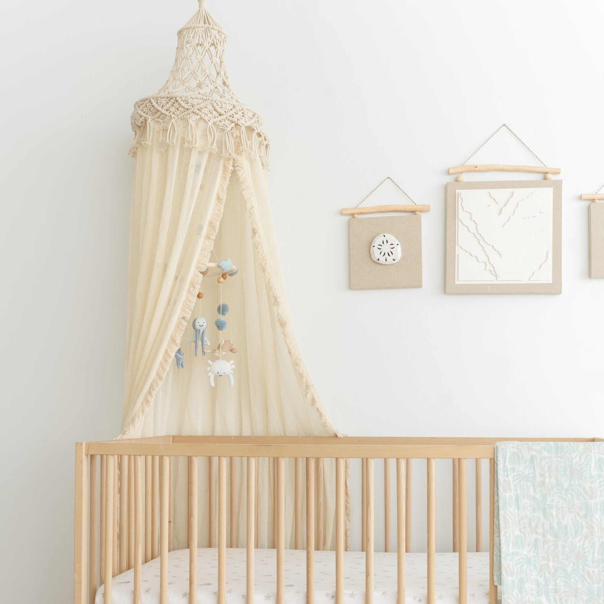 Macrame Boho Bed Canopy I238