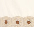 Farmhouse Crochet Baby Crib Skirt - Beige X728