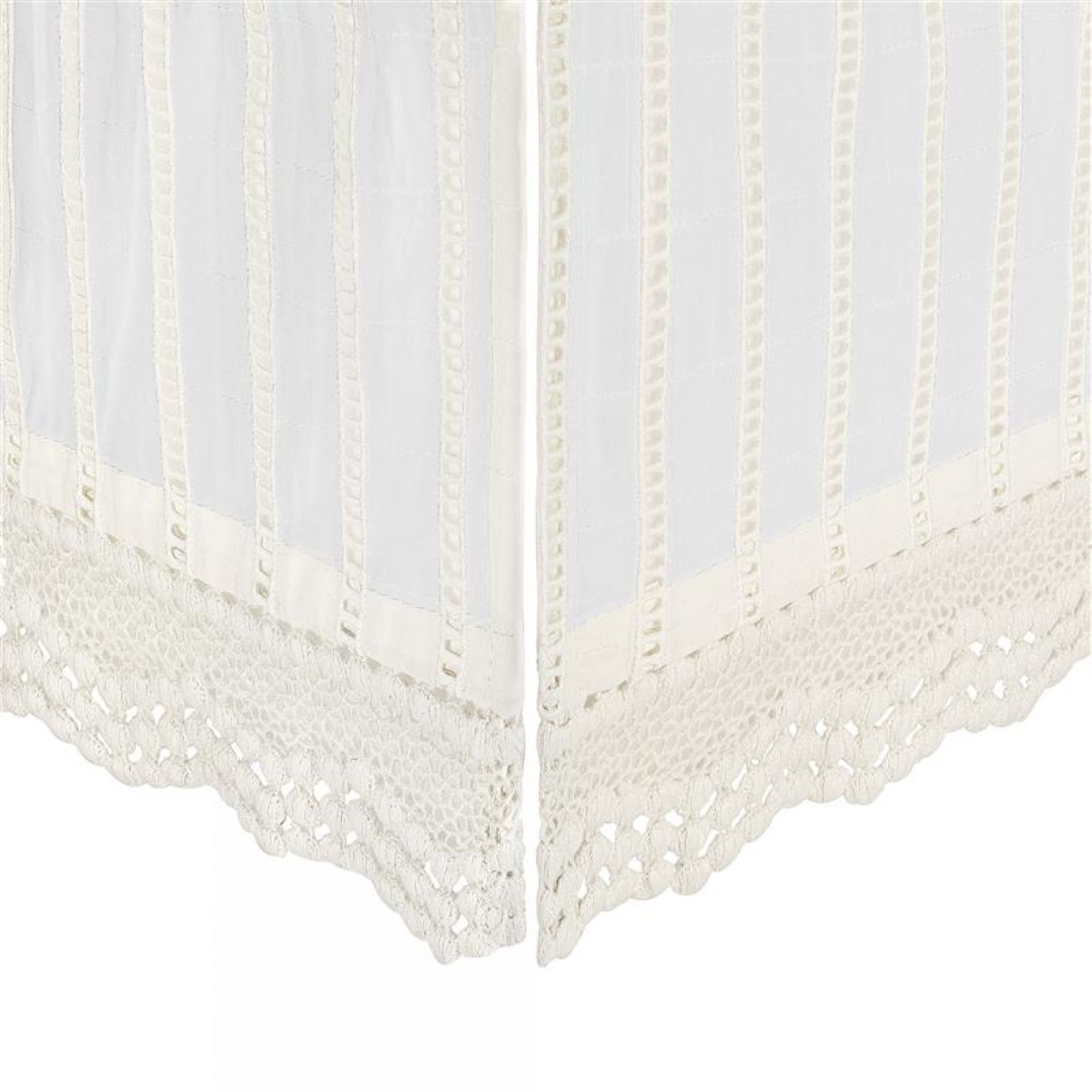 Lace Scallop Crib Skirt L273