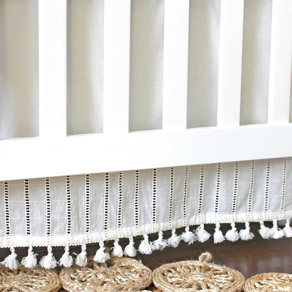 Off-White Boho Crib Skirt B653271