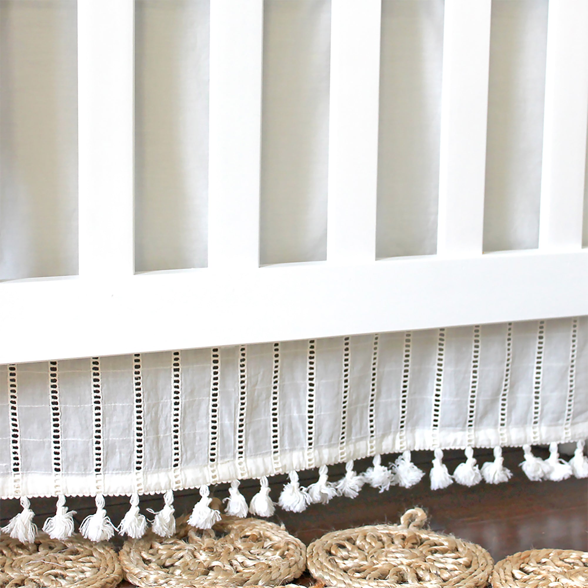 Off-White Boho Crib Skirt B653271