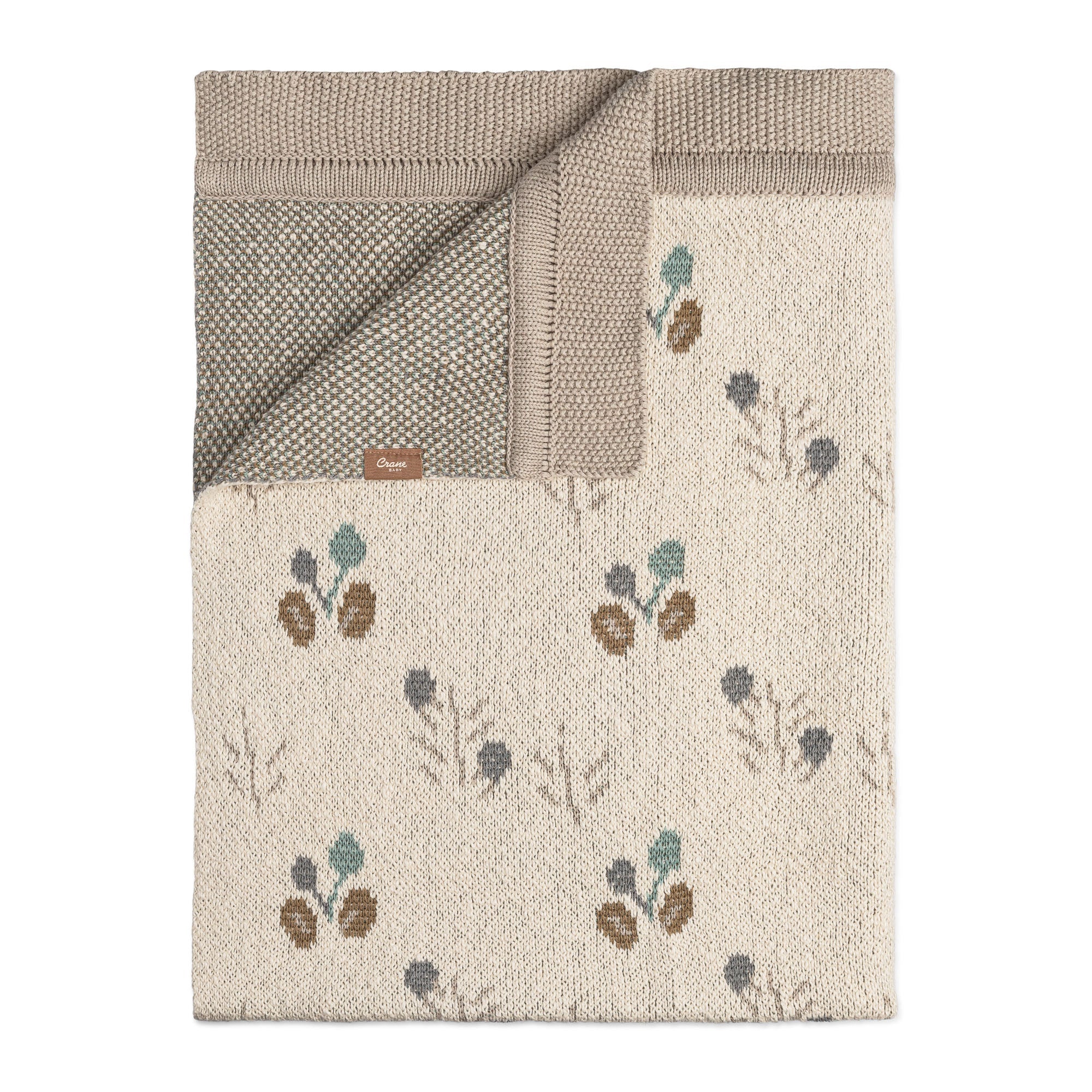 Organic Cotton Reversible Baby Blanket - Gray H325470