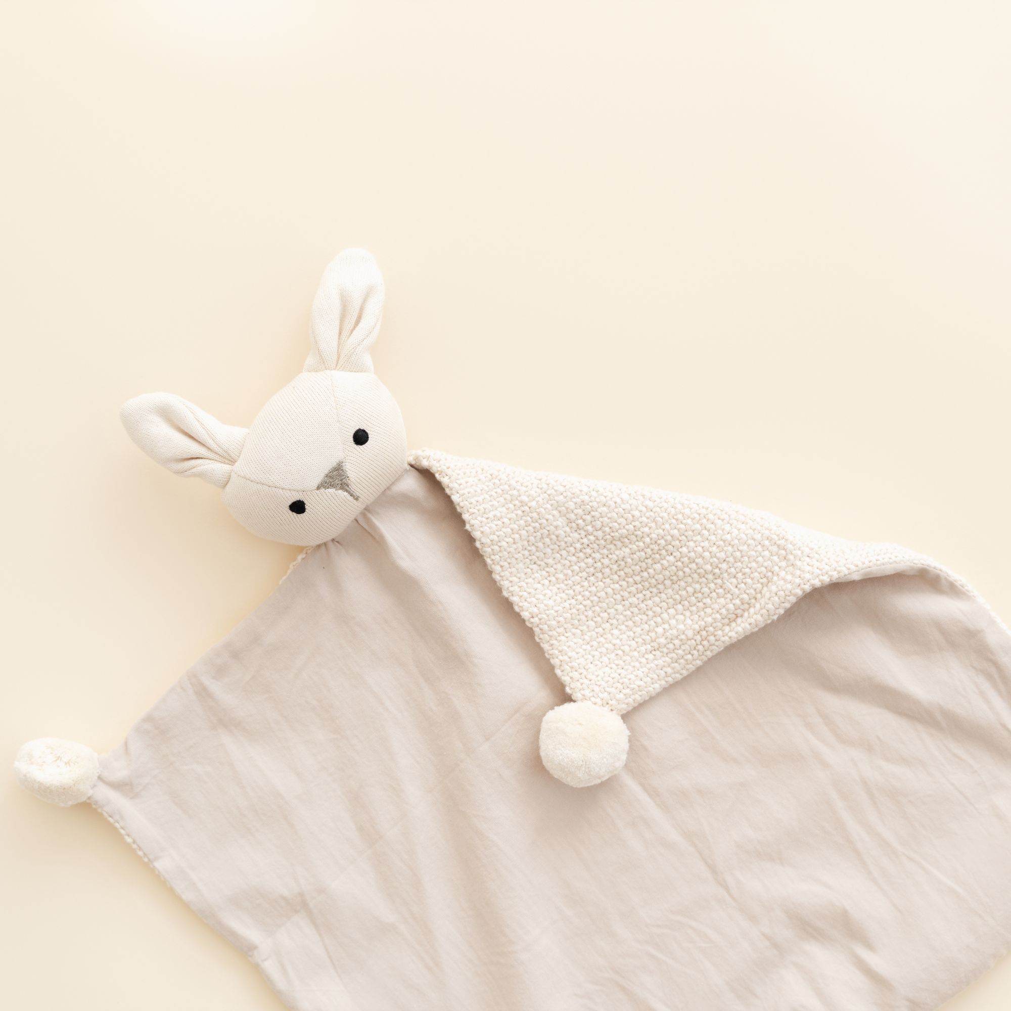 Organic Cotton Baby Lovey Blanket with Bunny F799