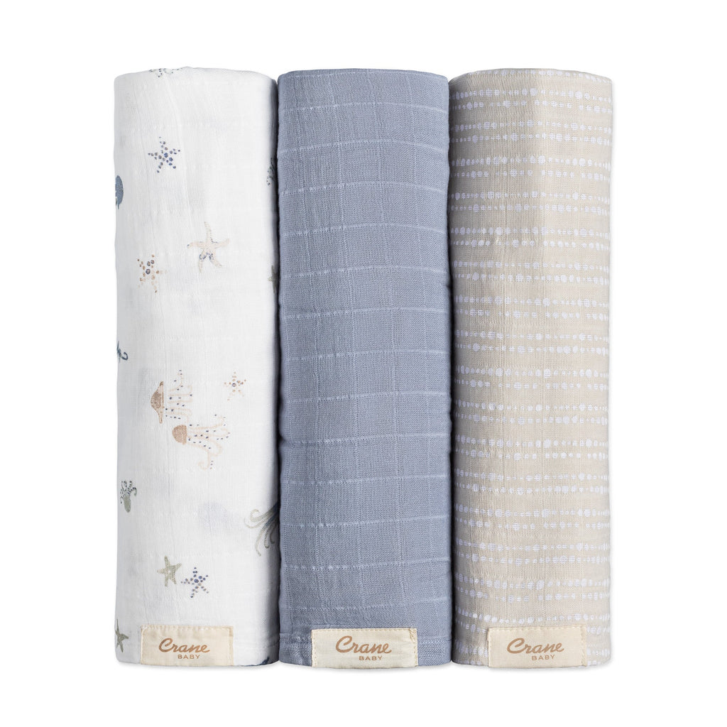 Newborn Swaddle Blanket Set, 3-Piece J1658