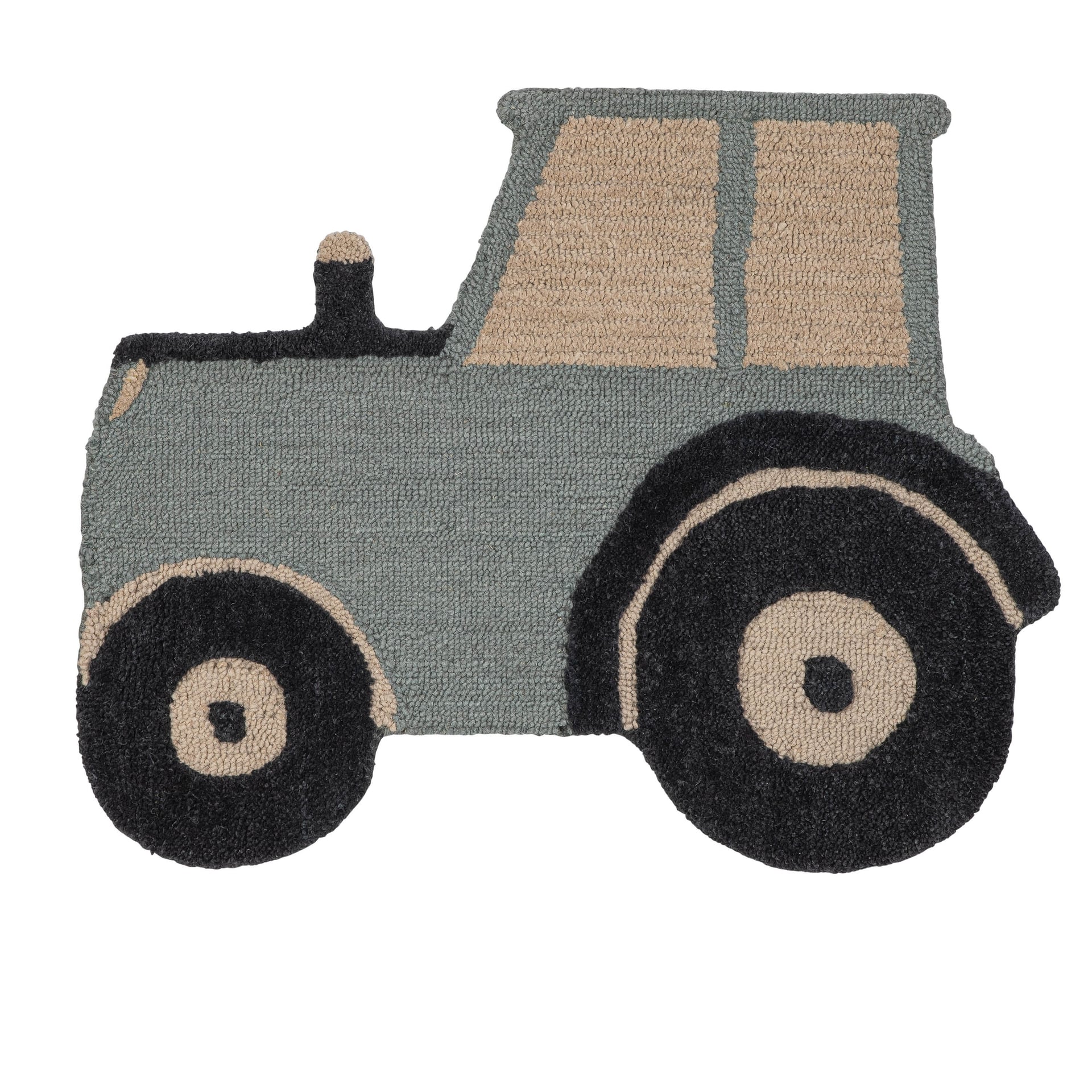 Farmhouse Tractor Baby Nursery Rug - Gray F19655