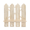Farmhouse Wooden Fence Nursery Wall Decor Shelf - Beige K460690