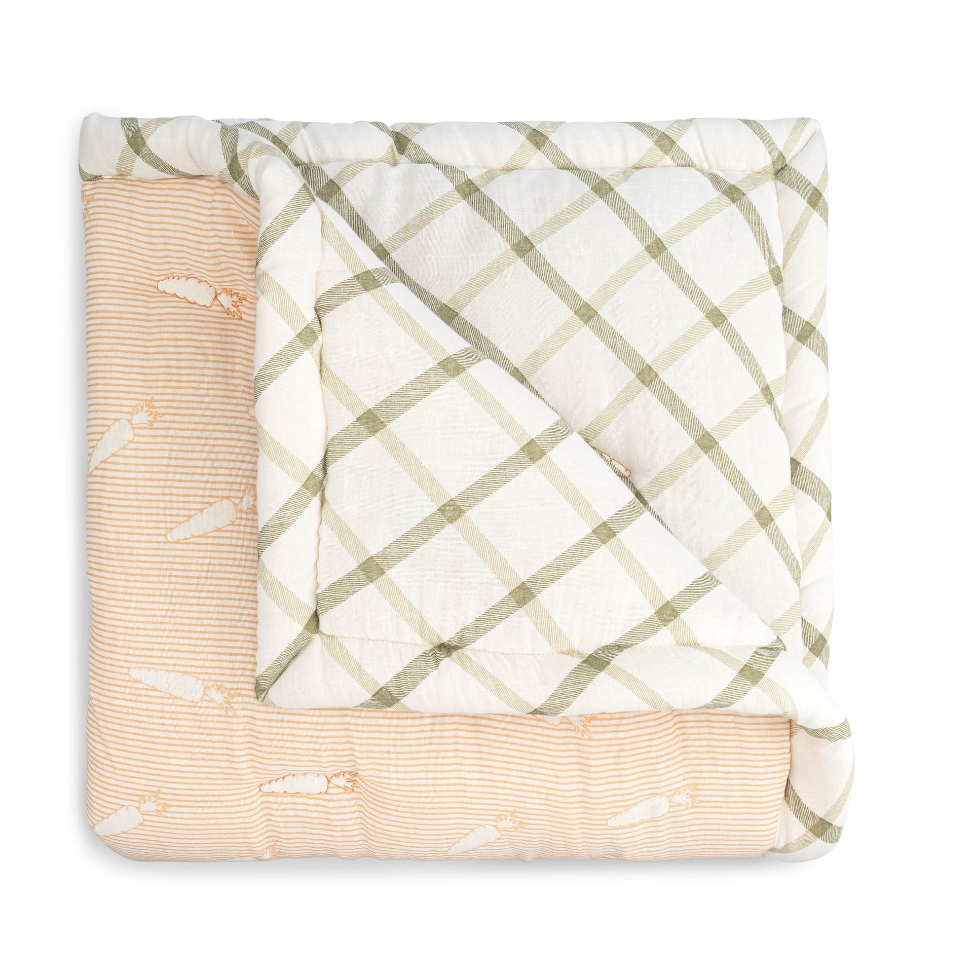 Cotton Quilted Fruits & Veggies Baby Blanket F41356