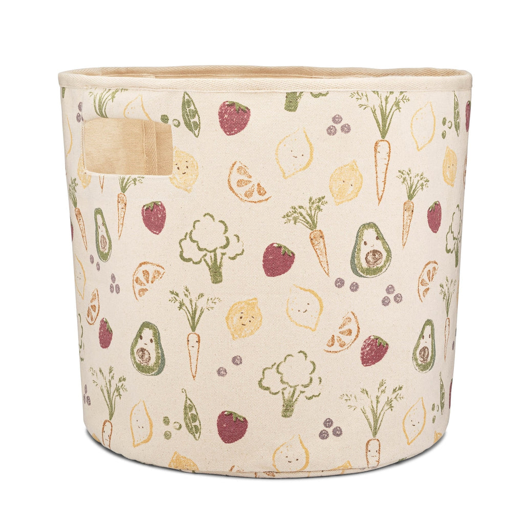Fruits & Veggies Canvas Storage Bin T49683