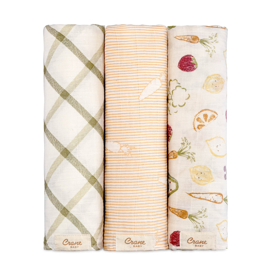 Cotton Muslin Swaddle Blanket Set P8092