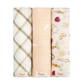 Cotton Muslin Swaddle Blanket Set P8092