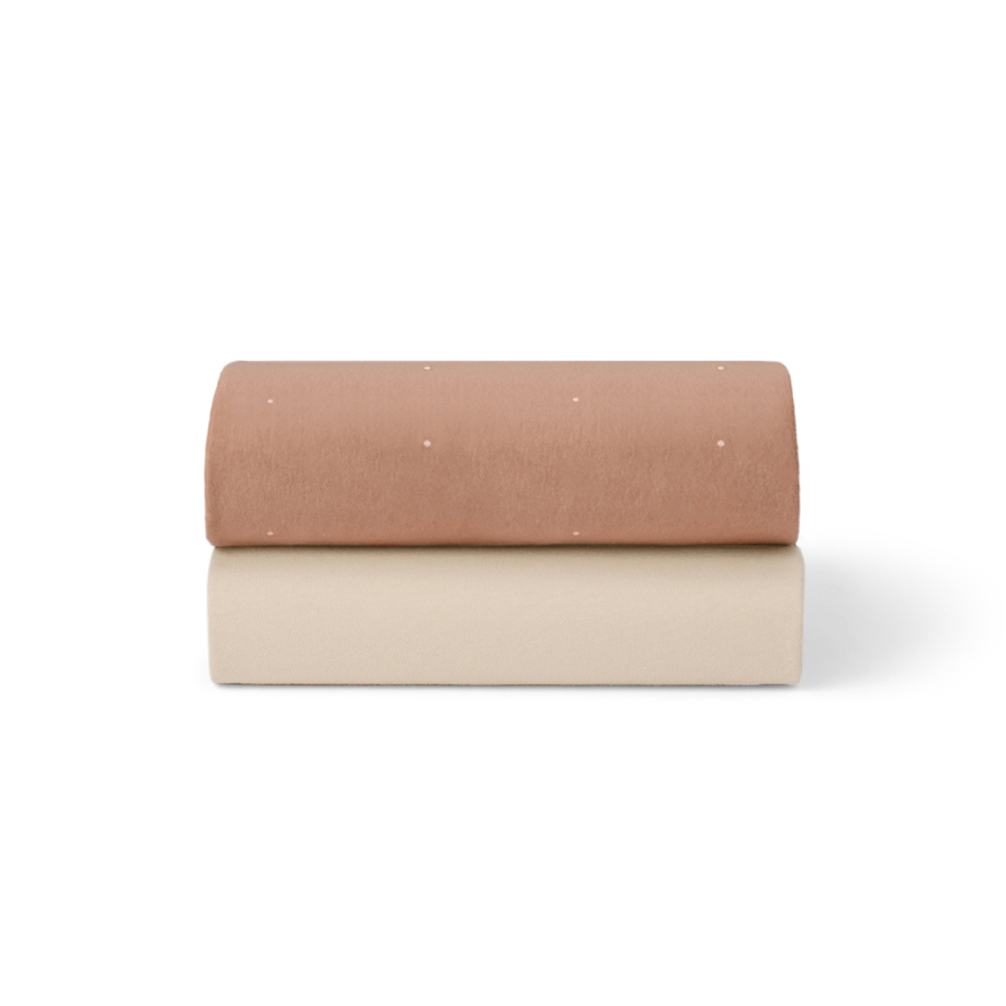 Blush Dot Fitted Sheets for Bassinet - 2 Pack M932
